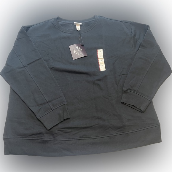 Ava & Viv Tops - Ava & Viv - Plus Size - Dark Grey - Woman’s Sweatshirt - 1X - NWT